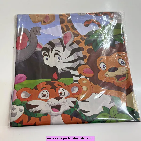 Safari Temalı Masa Örtüsü